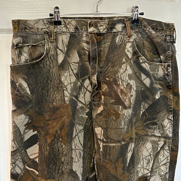 Wrangler Hunting Pants Men Size 42 x30 Realtree Hardwoods Camo Dubl. Knee - Picture 4 of 9